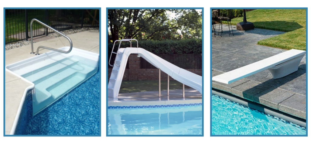 Nashville Tennessee Fiberglass Swimming Pool Steps Slide Diving Board Resurfacing Repair
